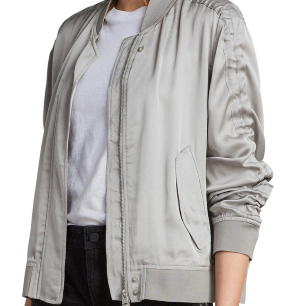 All Saints Ellis Bomber Jacket (Pink)